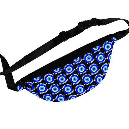 Evil Eye "I Don't Chase I Attract" Pattern Fanny Pack