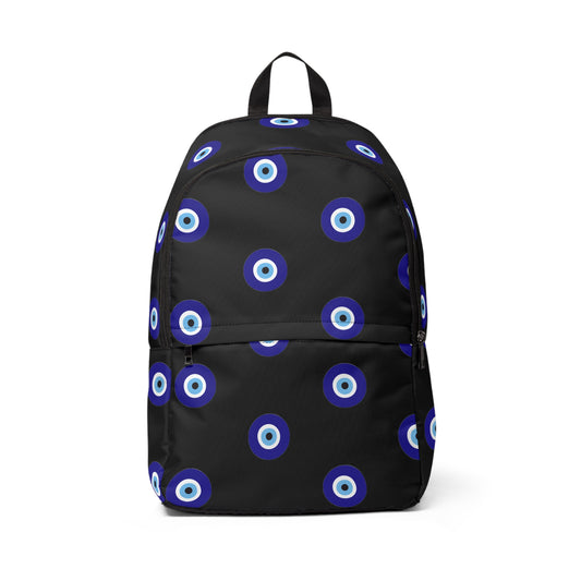 "Protect Your Energy" Evil Eye Pattern Unisex Backpack