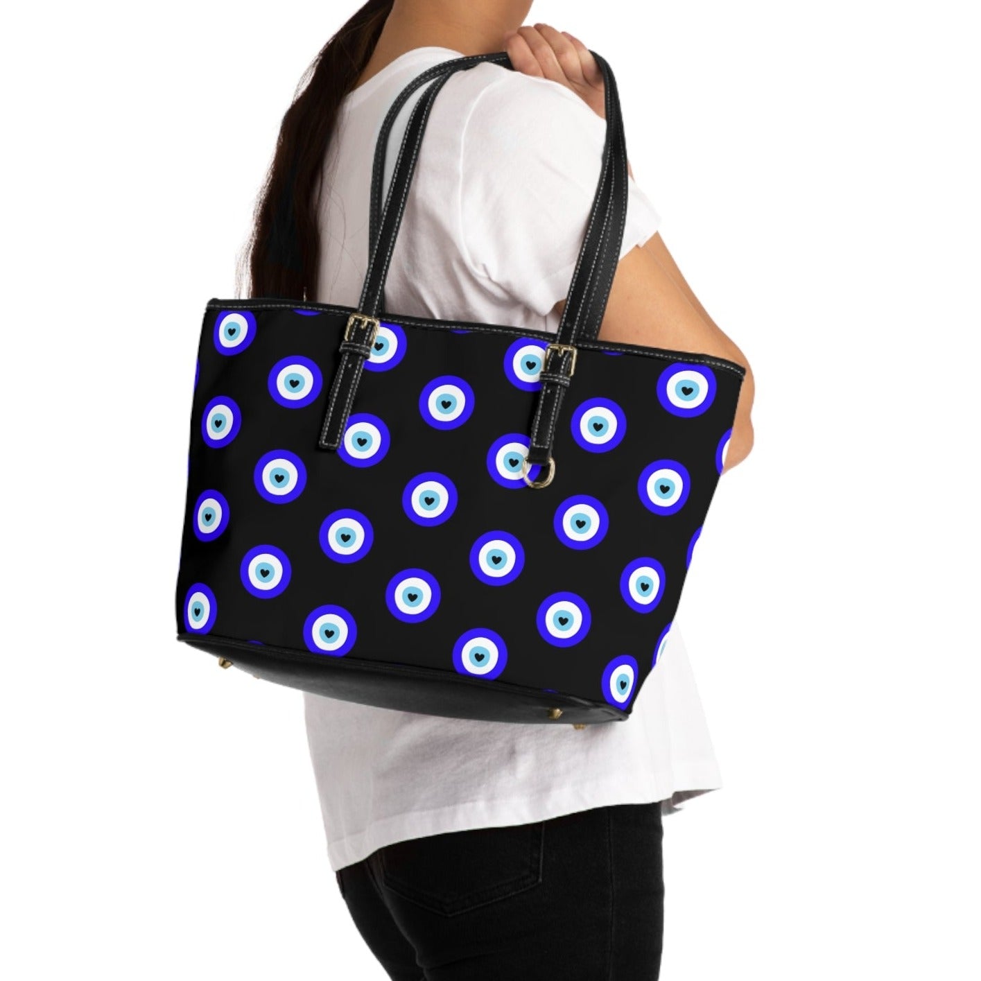 Leather Mystic Evil Eye "Protect Your Energy" Bag