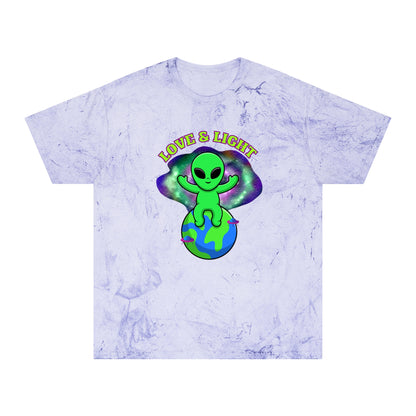 Alien Embrace Earth's Love & Light Tie Dye T-shirt