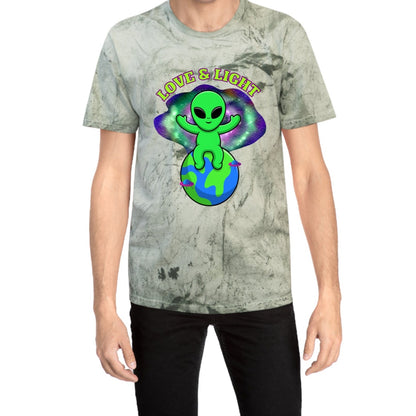 Alien Embrace Earth's Love & Light Tie Dye T-shirt