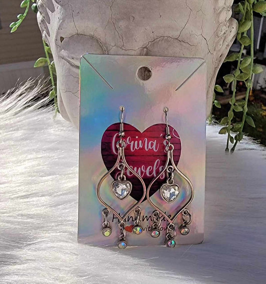 Love Heart Dangle Earrings