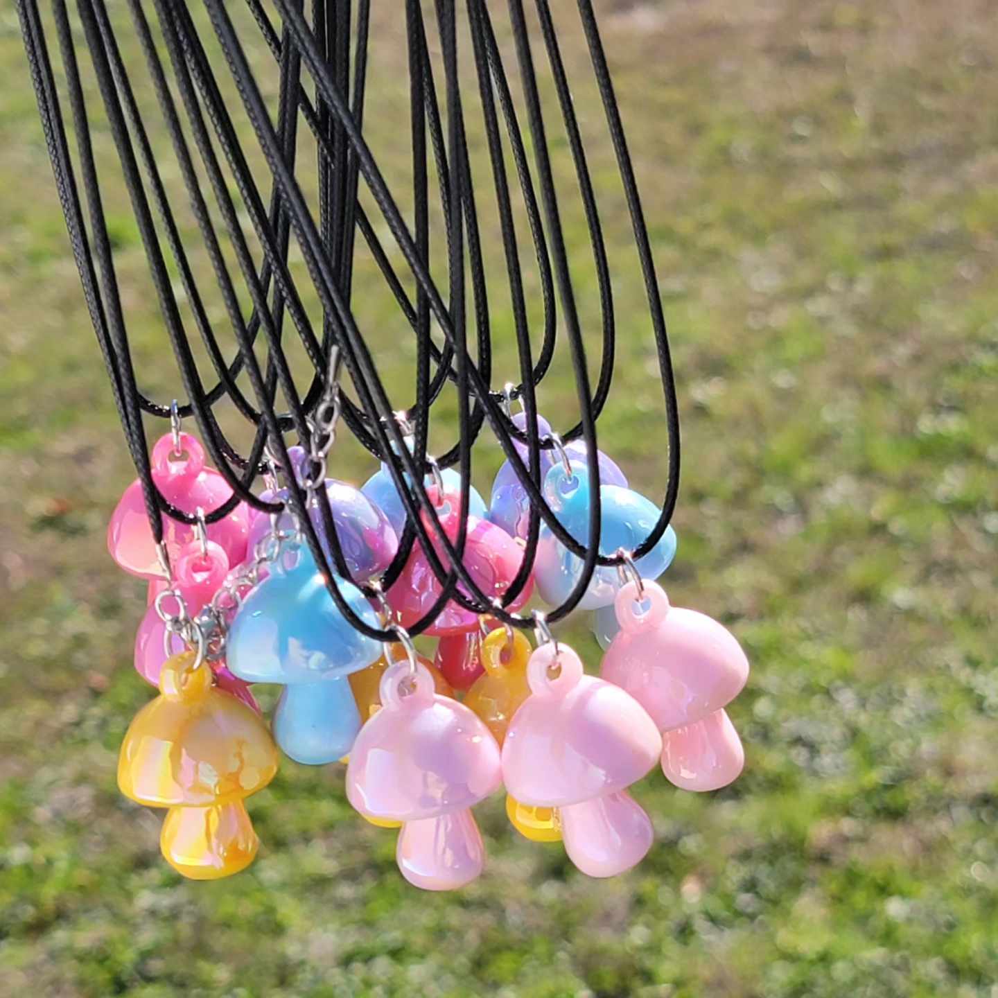 Colorful Mushroom Dreams Necklace Collection