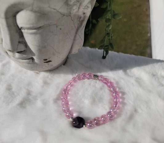 Pink Serenity Amethyst Bracelet