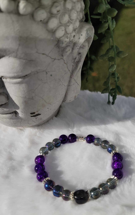 Purple Nebula Amethyst Bracelet