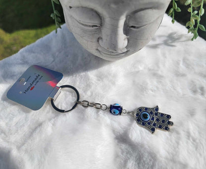 Evil Eye Hamsa Keychain