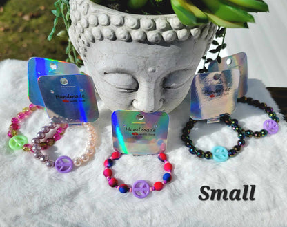 Serene Harmony Peace Sign Bracelet Collection