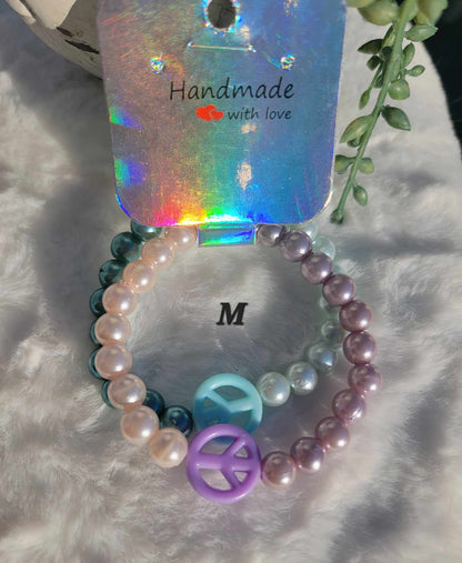 Pearl Harmony Peace Duo Bracelets