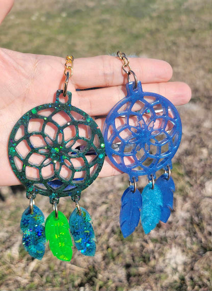 Starry Serenity Resin Dream Catchers