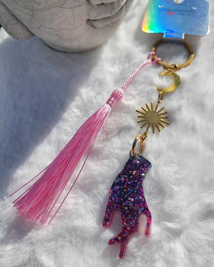 Enchanted Sun & Moon Pink Resin Hand