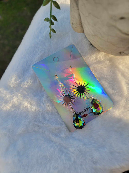 Solar Flare Shimmering Crystal Drops