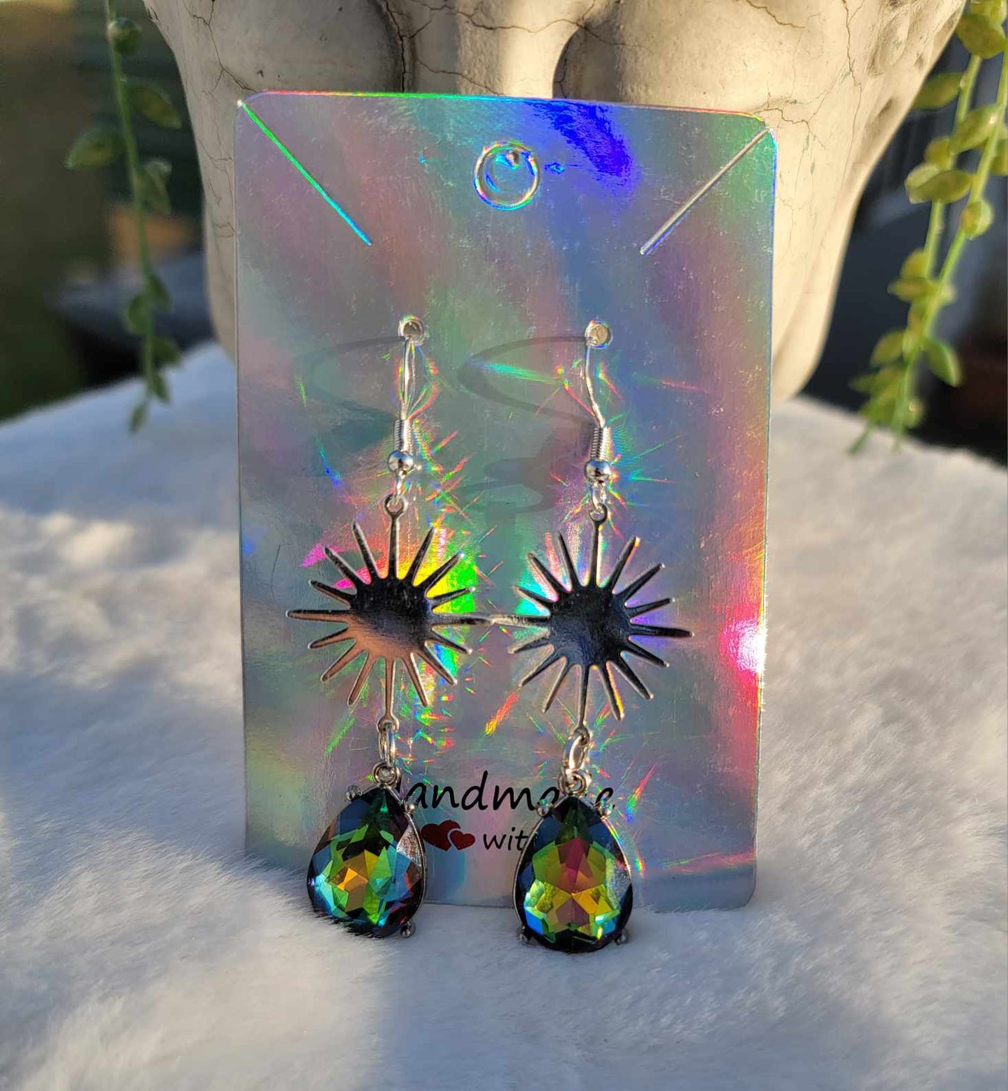 Solar Flare Shimmering Crystal Drops