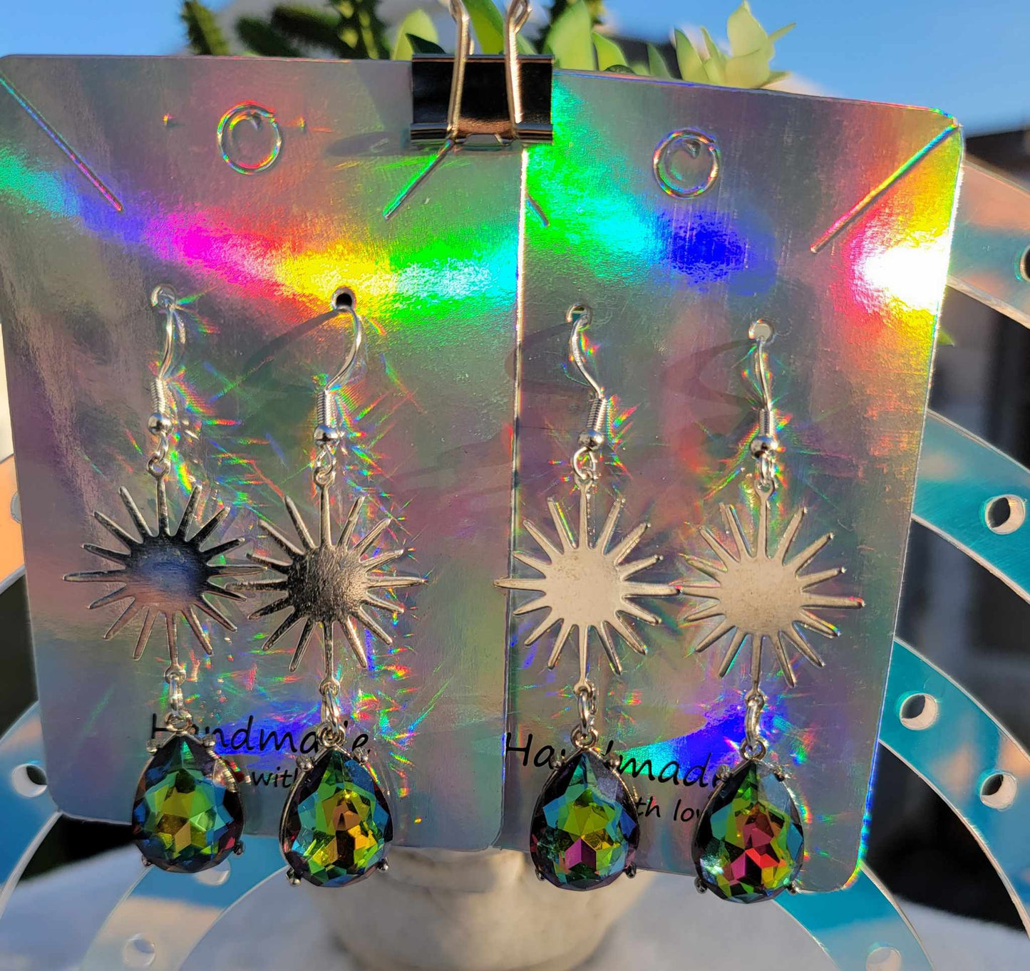 Solar Flare Shimmering Crystal Drops