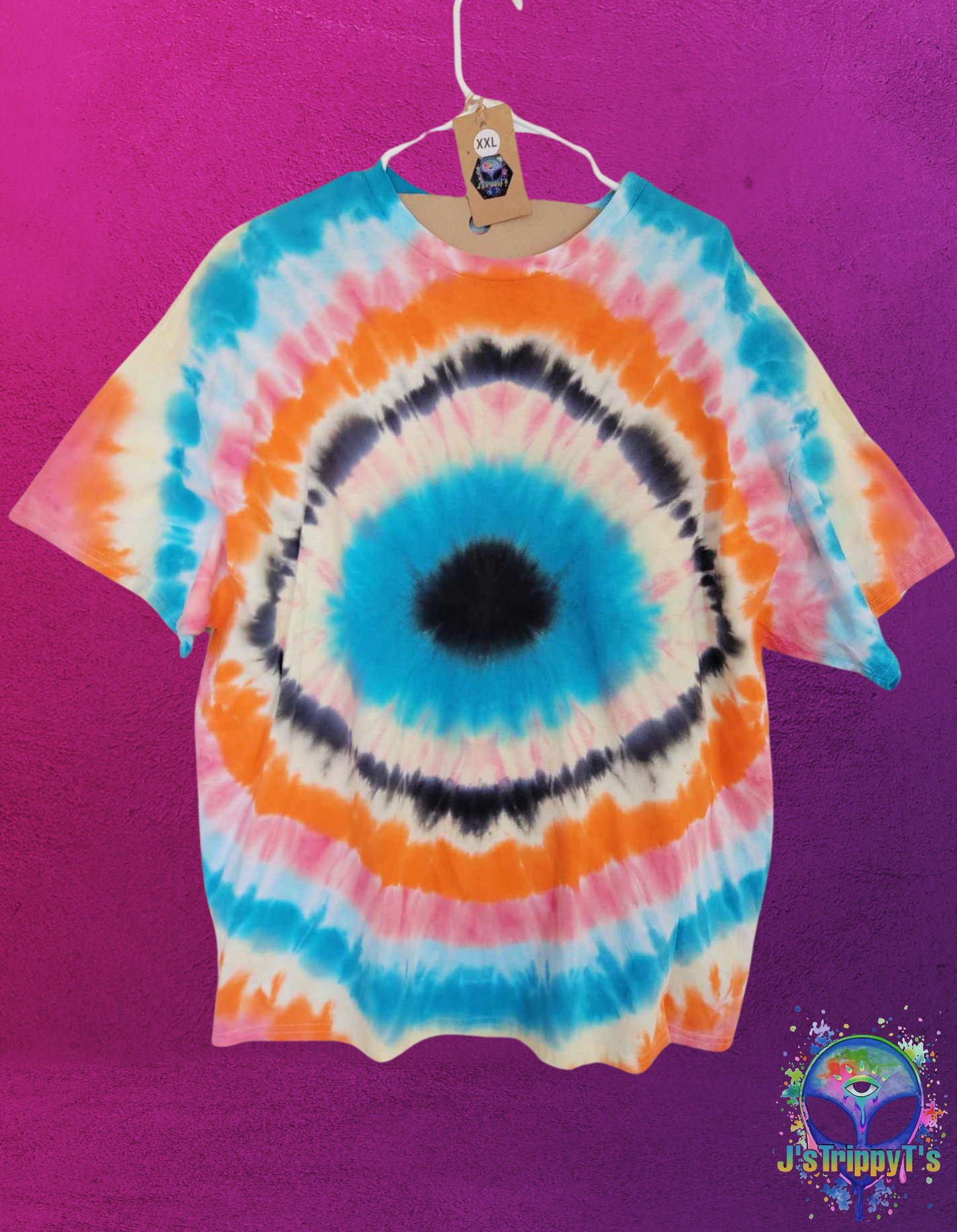 Tranquil Hues All-Seeing Eye Tie Dye Shirt