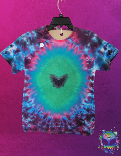 Vibrant Dreams Black Butterfly Tie Dye Shirt