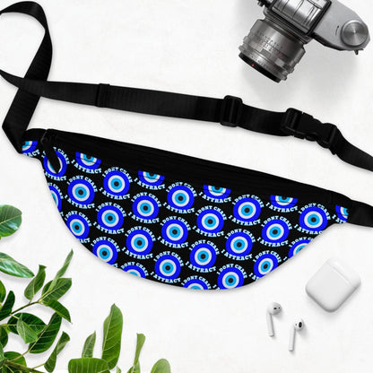 Evil Eye "I Don't Chase I Attract" Pattern Fanny Pack