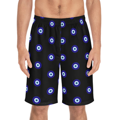 Evil Eye Protection Pattern Men's Board Shorts