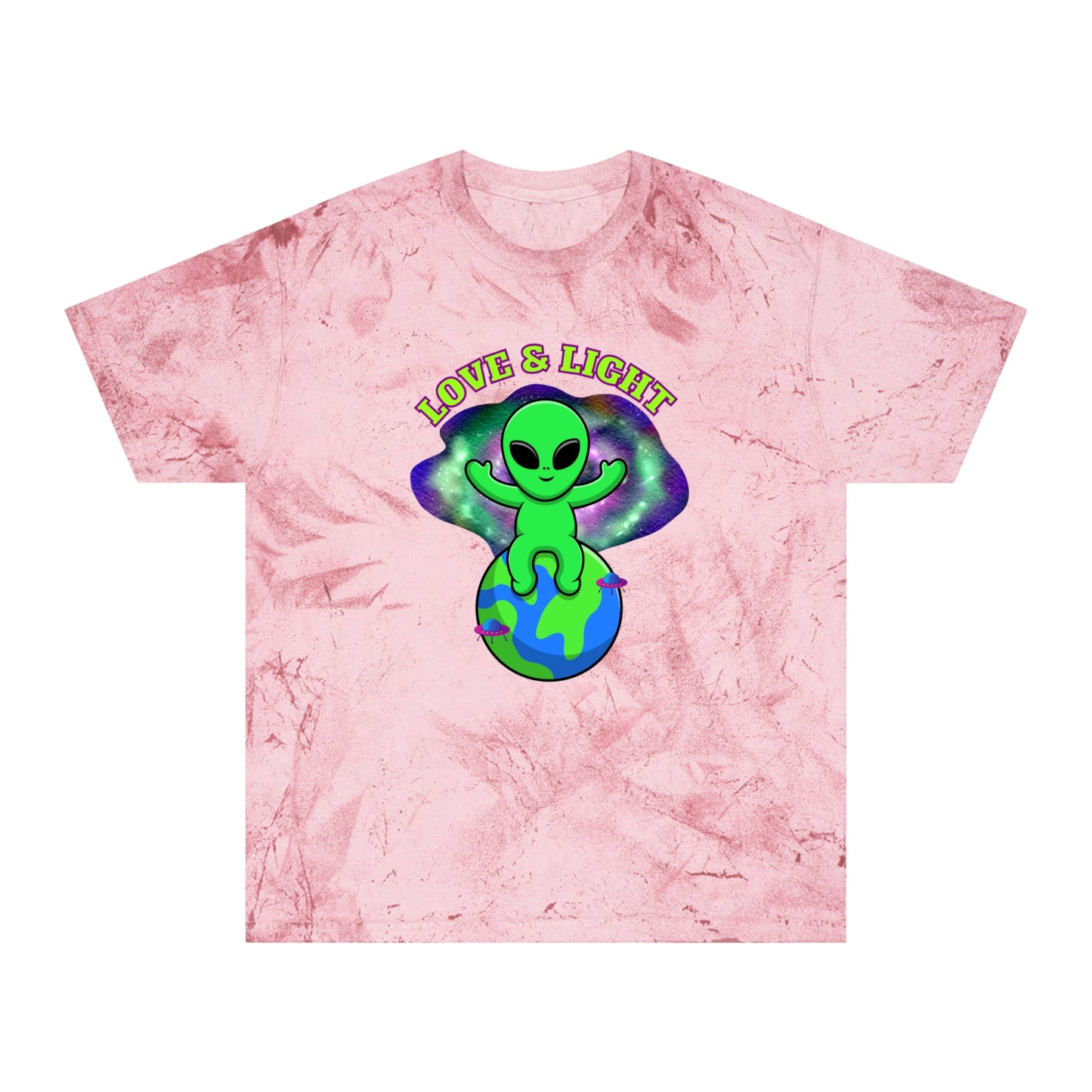 Alien Embrace Earth's Love & Light Tie Dye T-shirt