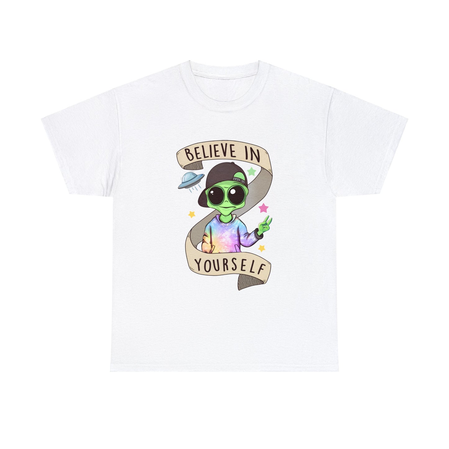 Alien Hipster Believe In Yourself T-shirt