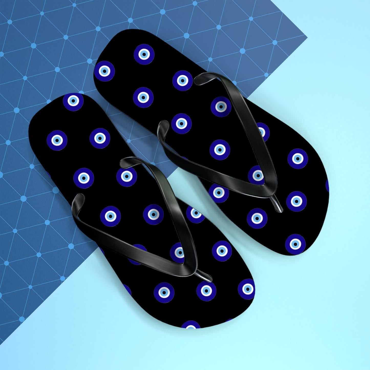 "Protect Your Energy" Evil Eye Flip Flops