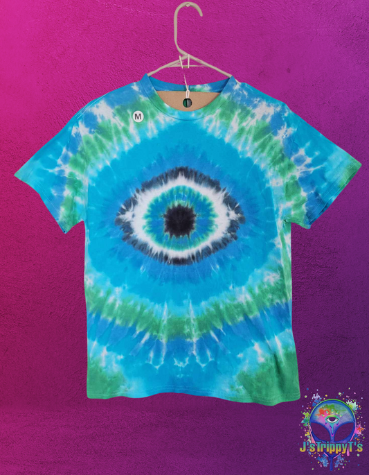 Aqua Mystique All-Seeing Eye Tie Dye Shirt