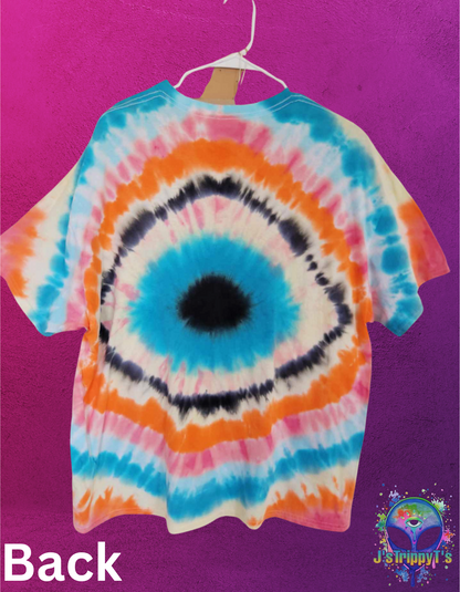 Tranquil Hues All-Seeing Eye Tie Dye Shirt