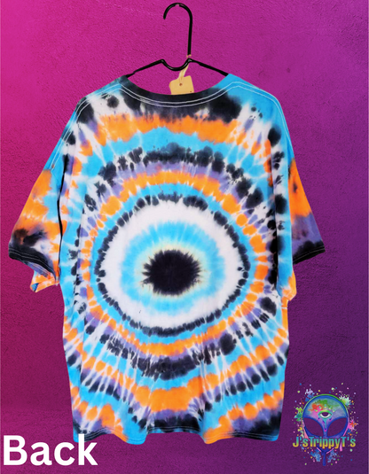 Hypnotic Hues Light Blue All-Seeing Eye Tie Dye Tee