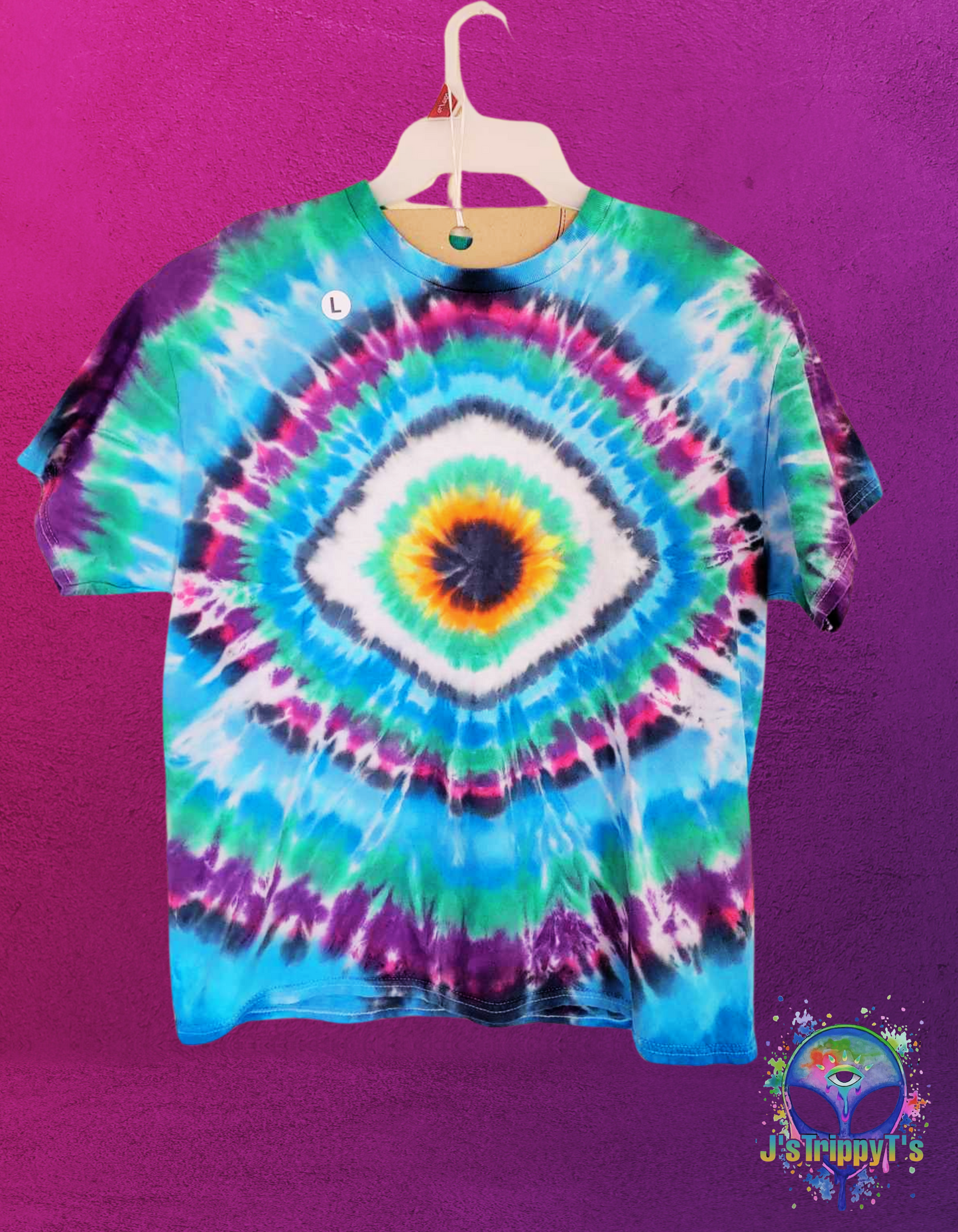 Enchanting Mystic Eye Wave All-seeing Eye Tie Dye Tee